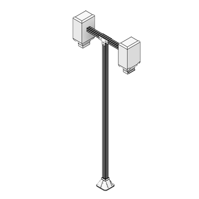 41-174-0 MODULAR SOLUTIONS TIE PLATE 135MM X 135MM X 6MM<BR>T SHAPE, MOUNTING HARDWARE NOT INCLUDED